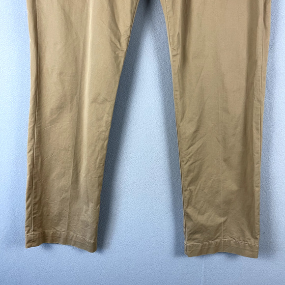 Polo Ralph Lauren Chino Pant Mens 36x34 Tan Stretch Classic Fit Twill Preppy - Picture 3 of 16